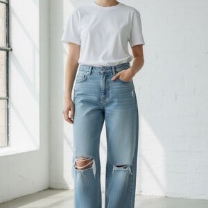 Abercrombie & Fitch Light Blue Boyfriend Jeans